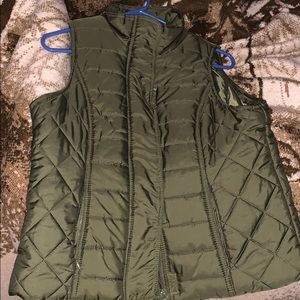 Forest green winter vest